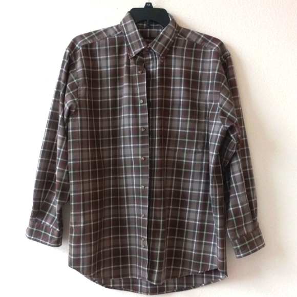 Pendleton Other - Pendleton Men's Brown Plaid Button Down Large